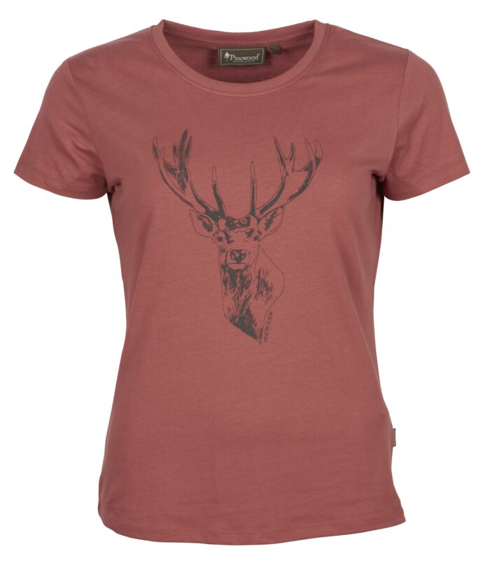 PINEWOOD - Red Deer T-shirt, Rusty Pink