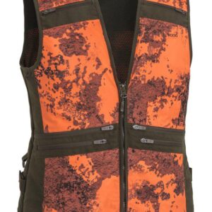 PINEWOOD - Furudal Hunter Pro VEST - orange_strata Furudal HunterPro Camou er en jagtvest til den aktive jæger og hundefører. Nu tilgængelig i nyt camouflagemønster og opdaterede funktioner. Vesten har det officielle Realtree Camou-motiv. Normal pasform og feminint snit. Takket være den høje ventilationsnetforing tilbyder denne jagtvest til hende fremragende åndbarhed, hvilket gør den meget behagelig at have på, selv når aktivitetsniveauet er højt. Den økologiske miljøvenlige behandling tilføjer ekstra vandafvisende egenskaber, som får vanddråberne til at perle og dræne stoffet. I denne hundeførervest finder du passende og rummelige lommer foran og vildtlomme bagpå. Der er også to nye vandflaskeholdere på bagsiden. For sikkerheden er der en refleks på bagsiden af ​​den og en ekstra foldbar refleks i frontlommen. - Mange funktionelle lommer - BIONIC-FINISH® ECO vandafvisende behandling - Høj ventilation mesh - Forstærket bøjle - Feminint snit - Spillomme - D-ringe Køn: Kvinder Stof: 100% POLYESTER Kontrast: Polyester 100%